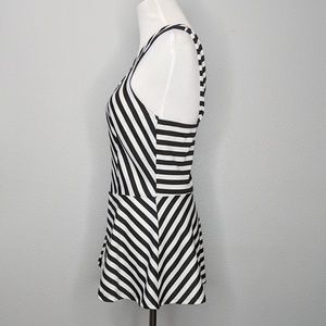 torrid Tops - Torrid black white stripe peplum top sz 2 NWOT torrid Tops - Torrid black white stripe peplum top sz 2 NWOT